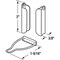 Prime-Line Screen Frame Top Hangers, Fits 3/8 in. Screen Frames, Aluminum, Mill Finish (1 Set) L 5780 - alternate 2
